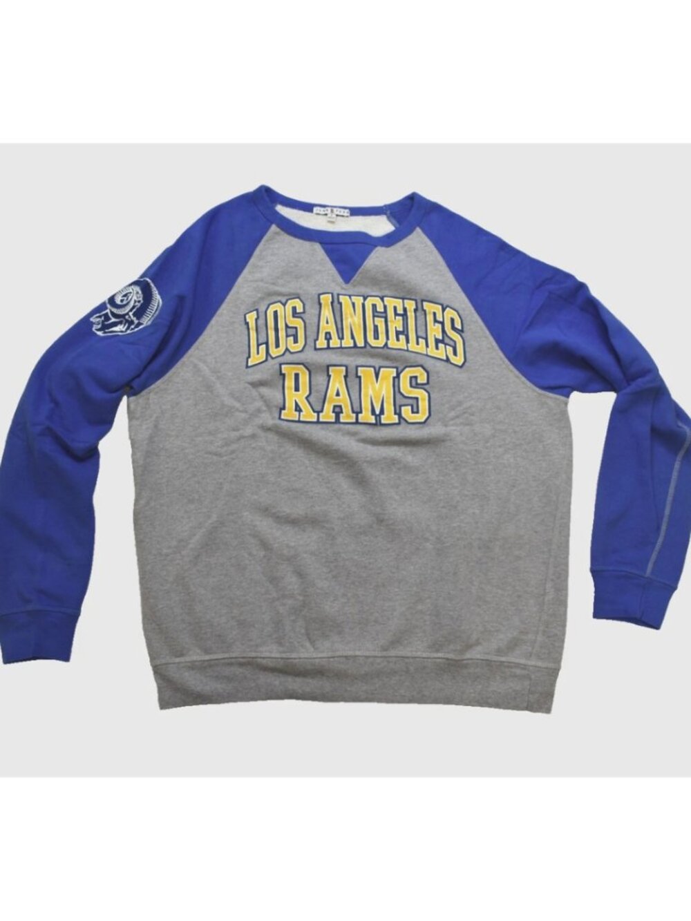 Junk Food Mens NFL Los Angeles Rams Formation Gray & Blue Sweatshirt New Large